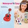 1.5 inches 500pcs Cute Music Stickers Roll, 8 Instrument Designs