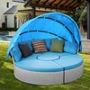 66''-75 ''Outdoor Daybed Replacement Canopy, Outdoor Patio Wicker Daybed Canopy,