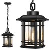 WIHTU Outdoor Pendant Light Fixture, Exterior Hanging Lights, Hanging Lantern