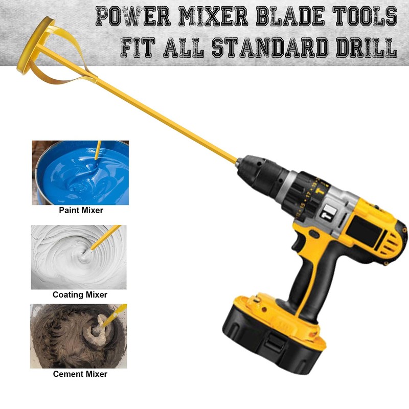 Hanpex Paint and Mud Mixer, Paint Stirrer for Drill in