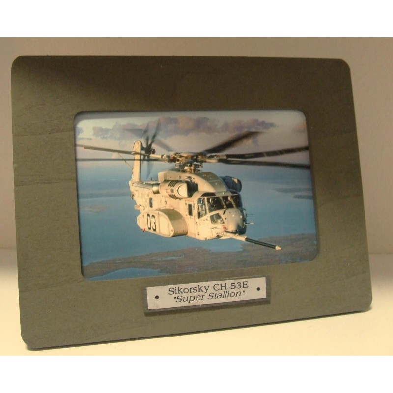 Framed 4" X 6" Print of a Sikorsky CH-53E "Super