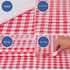 Oilcloth Tablecloth Washable Round 140 cm Red