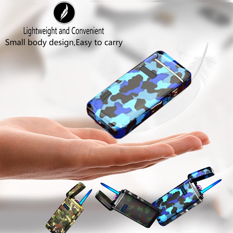 Arc Jet Flame Torch Lighter, 2 in 1 Electric USB