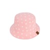 C.C Daisy Embroidered Cotton Canvas Bucket Hat (KB-005) (Daisy Embroidered-Pink)