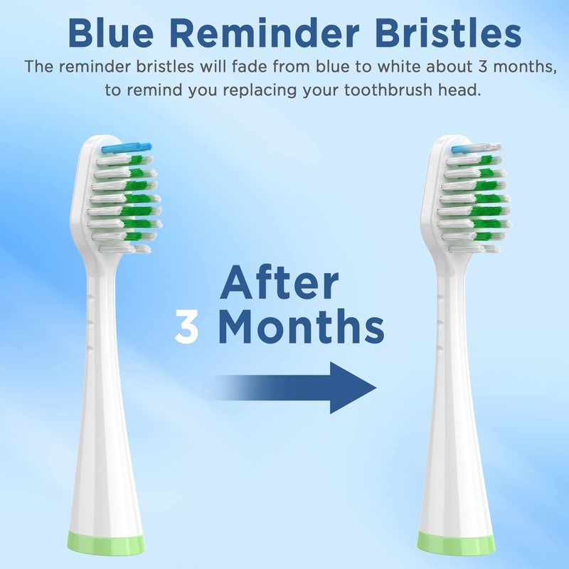 Replacement Toothbrush Heads for Waterpik Complete Care 5.0/9.0 (CC-01/WP-861), with