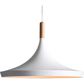 jengush Battery Operated Pendant Light with Remote Control,White Ceiling Pendant Lights Fixtures,Nordic Style Hanging Lamp for Dining Room,Battery Powered Pendant Lighting Fixtures (Whit)