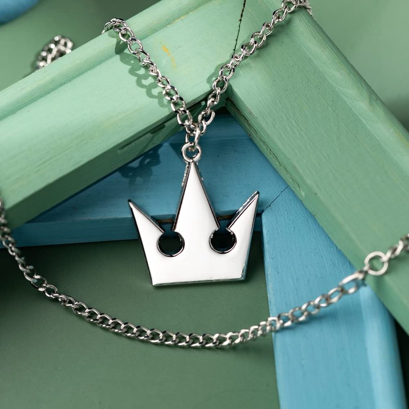Kingdom Hearts Sora's Crown & Roxas's Cross Necklaces