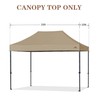 SCOCANOPY Commercial 10x15 Canopy Replacement Canopy Top,Canopy Cover ONLY,Bonus 4