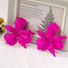 Hot Pink Flower Earrings for Women Big Floral Earrings Large