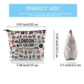 London Girls Weekend Gift London England UK Travel Souvenir Gift London Accessories Bag London Travel Toiletry Bag (Must Go London Bag EU)