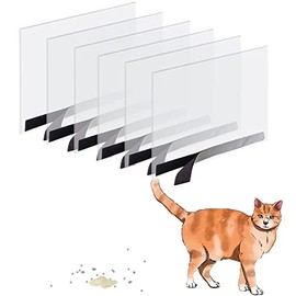 Oncpcare 6 Pack Cat Litter Box Pee Shields, High Side Open Top Kitty Litter Pan Shield - Keep Litter in The Pan, (Litter Box Not Included)