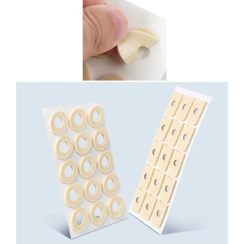 Natiform 75 Pcs Protective Toe Quill Eye Circle Anti-Friction Pad