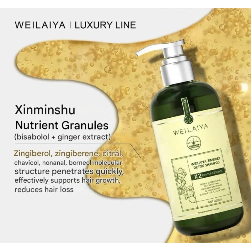 Weilaiya Zingiber X2 Ginger Essence Detox Shampoo & Conditioner For