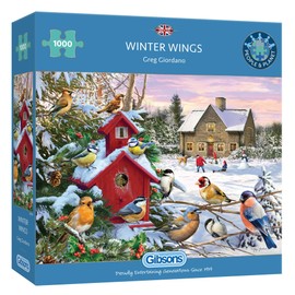 Winter Wings | 1000 Piece Jigsaw Puzzle | Christmas Jigsaw Puzzle | Sustainable Jigsaw Puzzle for Adults | Premium 100% Recycled Board | Great Gift for Adults | Gibsons Games
