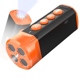 BAJIE SU40 Ultrasonic Dog Bark Deterrent Device with 4 Emitters & 3-in-1 Training | 180-Day Battery Anti-Barking Device for Indoor/Outdoor Use | Safe for Dog's Unwanted Behavior or Noise (Orange)