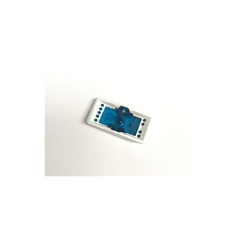 Southern Marine Euro Rocker Switch Cover, White with Blue Lens.