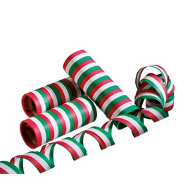 Luftschlangen grün-weiß-rot 3er Pack