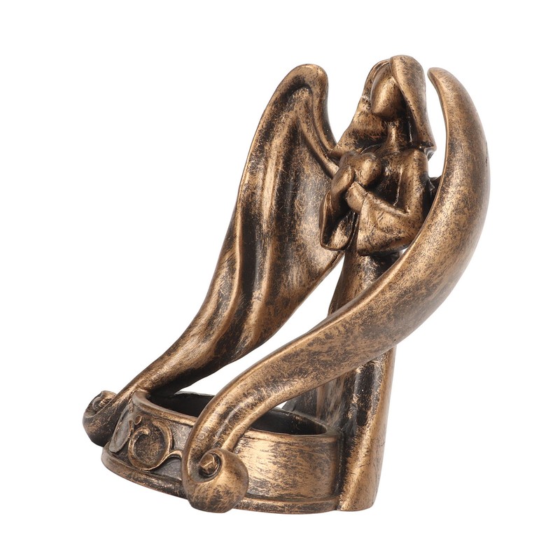 Candle Holder Resin Candlestick Base Angel Figurine Design Home Decoration