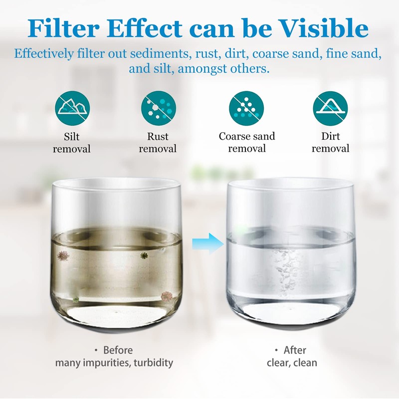 VEGEBE 5 Micron Water Filter 10" x 4.5", 10-inch Whole