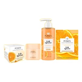 Kit Ponds , Gel Hidratante, Limpiador Y Mascarilla Naranja