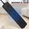Importeek Multicontacto Cargador Barra Usb Supresor Picos Escritorio