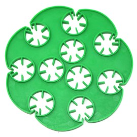 fiXte 2 x Wigwam Cane Grip Supports 10 Hole Bamboo Holder Plant Sticks Holder for Climbing Plants, Sweet Pea, Runner Beans, Peas, Cucumbers, Tomatoes