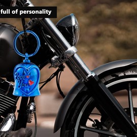 Motorcycle Men Bells - Motorcycle Angel Bell for Men Women,Bell Biker Accessory,Guard Riding Safety (Black) (Black)