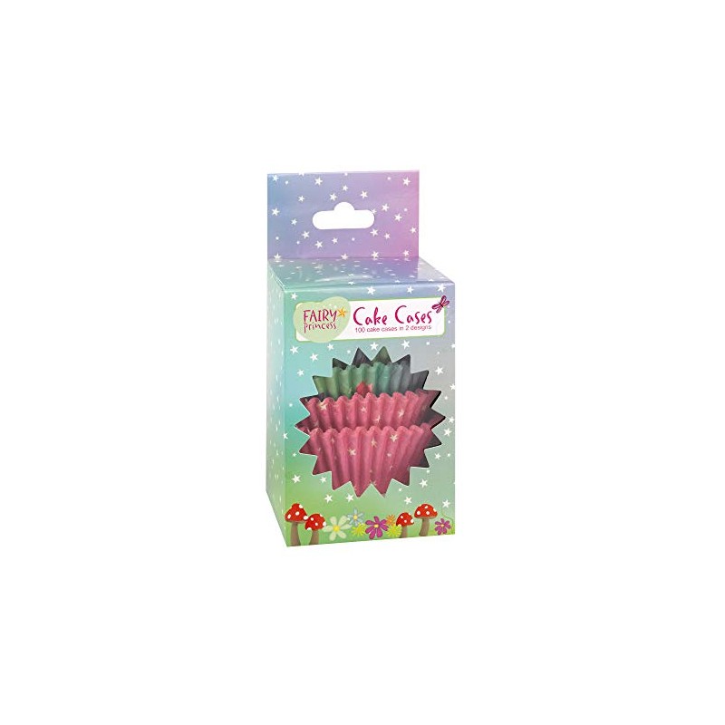 Neviti Fairy Princess Cupcake Cases-100, Standard