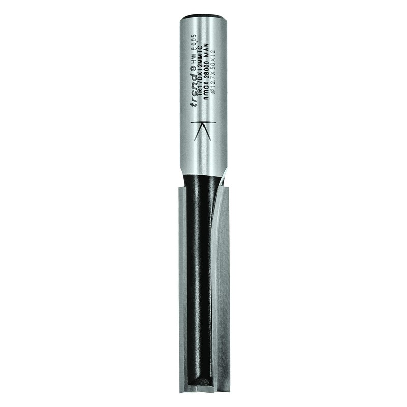 Trend Trade Straight Two Flute Router Cutter Bit, 1/2 Inch