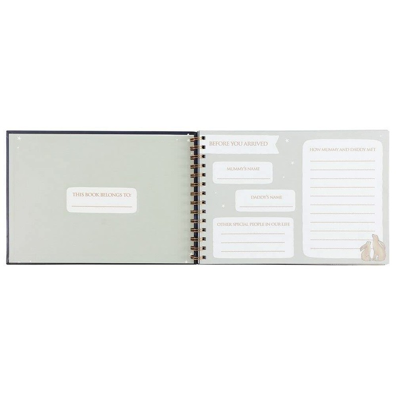 Unique Multicolor Baby Memory Book Milestones - 19cm x 28cm