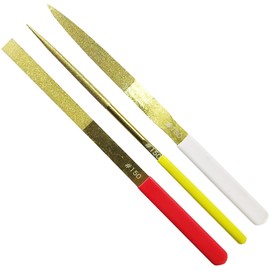 KONYO SUN UP DFL-215 Diamond File, Set of 3, 8.5 inches (215 mm)