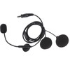Motorbike Full Face Helmet Earpiece Mic 7.1mm Plug Two Way