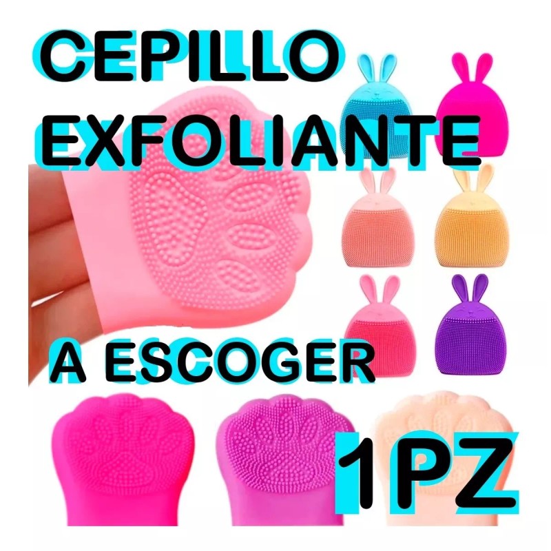 Universo en Linea Cepillo Exfoliante Facial Silicona Puntos Suave Conejo