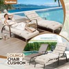Tycdiose All Weather Chaise Lounge Cushions Outdoor Lounge Chair Cushion,
