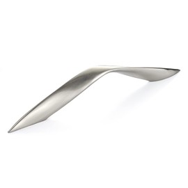 Richelieu Hardware BP2559160195 Niagara Collection 6 5/16-inch (160 mm) Center-to-Center Brushed Nickel Modern Cabinet and Drawer Pull Handle for Kitchen, Bathroom, and Furniture