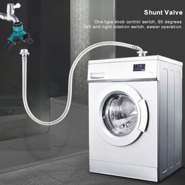 Branch Faucet Connector Household Water Connector Sprinkler Connector 2-Way Hose Branch Connector with Intermediate Faucet Y-Type Fitting Water Distributor