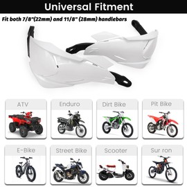XINGWU Motorcycle Handguards Universal 7/8'' and 1 1/8'' Dirt Bike Hand Guards ATV Hand Protection for Sur Ron ATV CR CRF KXY Pit Bike Motocross Enduro Supermoto Racing