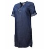 Philosophy Womens Tencel Lace Up Denim Dress (Small, Dark Wash)