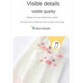 BEHELE Baby Toddler Knee High Non Slip Socks Girl Boy Non-Skid Socks Mesh Thin Newborn Infant Floor Crawling Stockings 5/6 Packs (US, Age, 3 Years, 5 Years, style2)