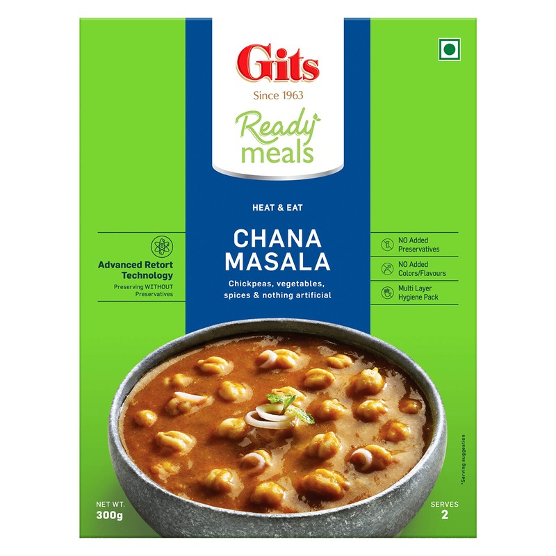 Gits Ready to Eat Chana Masala 1200 g (Pack of