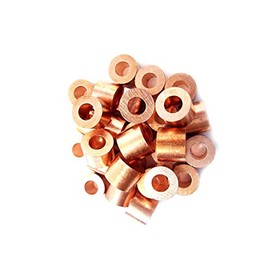 Copper Swage Stops for 5/32" Wire Rope Cable - Copper Cable Stop Sleeve for 5/32 Inch Wire Rope Swage Clip Copper Cable Crimp Sleeves Cable Stops 5/32" Copper Swage Sleeves (50)