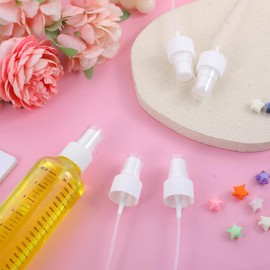 Giantree 10Pcs Spray Bottle Top, Spray Bottle Tops Replacement, Spray Nozzle for Bottles, Spray Bottle Nozzle Pump Plastic for Fine Mist Sprayer Perfume Top Replacement(White,24MM)