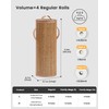 WAOHANAZ Bamboo Toilet Paper Storage Basket with Lid & Handle