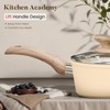 Kitchen Academy 12-Piece Induction Cookware Set, Nonstick Granite Pots and