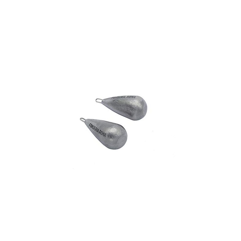 Fonderia Roma, Grigio Piombo Stainless Steel Lead Free Pear Ring