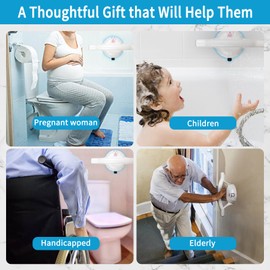 Grab Rails for Bathroom, Suction Grab Bars for Shower with Indicator No Drilling, Load 150KG/330LBS, Hand Rails for Elderly with Suction Cup, for Elderly, Pregnant Women, Injuried, Children