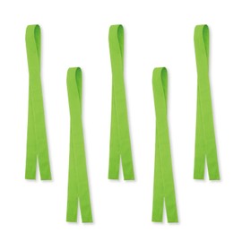 Hachimaki, Set of 5, Regular Size, Approx. 1.6 x 4.3 ft (4 x 1.1 m), Available in 10 Colors, Durable, 100% Cotton, Sports Festivals, Exams, Support (Yellow-Green)