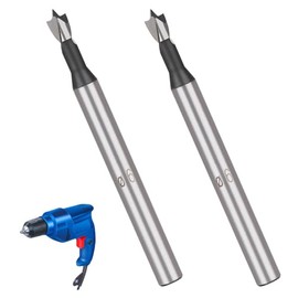 LNJBABAO 2Pcs 6mm Forstner Drill Bit Forstner Bit Wood Drill Bits for Holes Hinge Cutter for Woodworking (Ø6mm, length 95mm, Round Shank) (6mm)