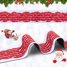 Kosiz Village Street Mat Little Village Accessories 5 x 50 Inch Christmas Village Accessories Miniature Road Decoration for Outdoor Indoor Bathroom Home Garden (Trendy Road Style)