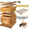 DECOHS 8 Frame Bee Hive Candy Board- Pine Wood Winter
